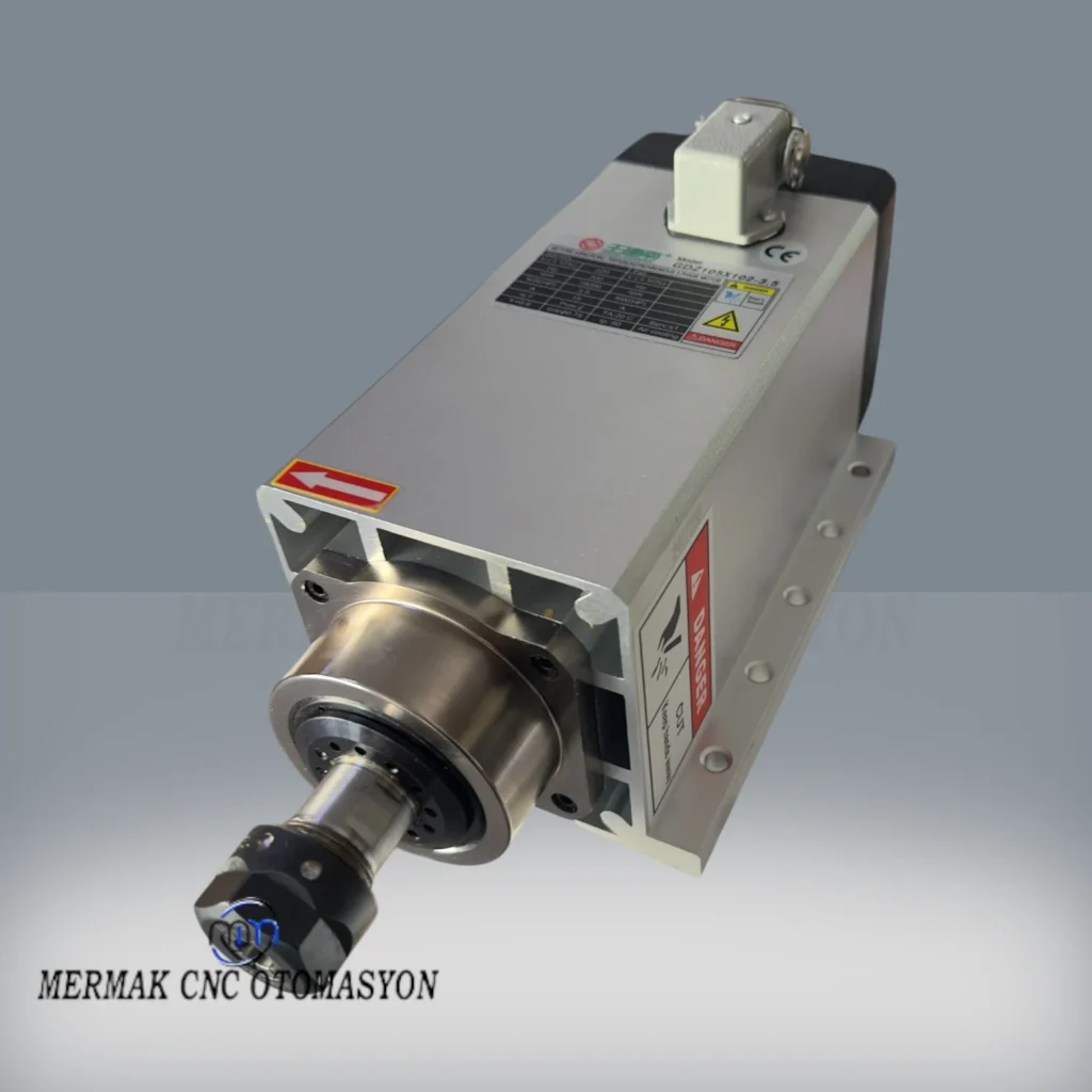 3.5 kW ER20 spindle motor for torque and speed evaluation